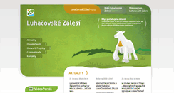 Desktop Screenshot of luhacovskezalesi.cz